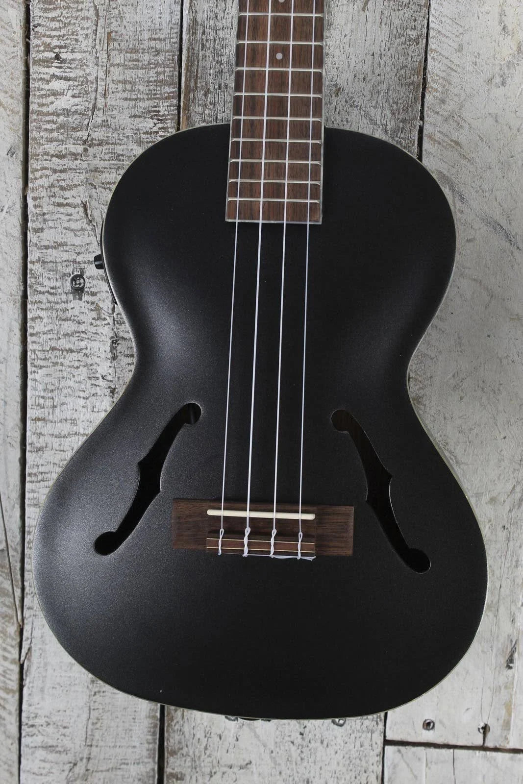 Metallic Black Archtop Tenor Ukulele S86608