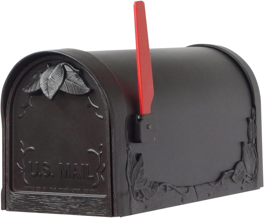 Floral Mailbox with Locking Insert and Mailbox Post J914