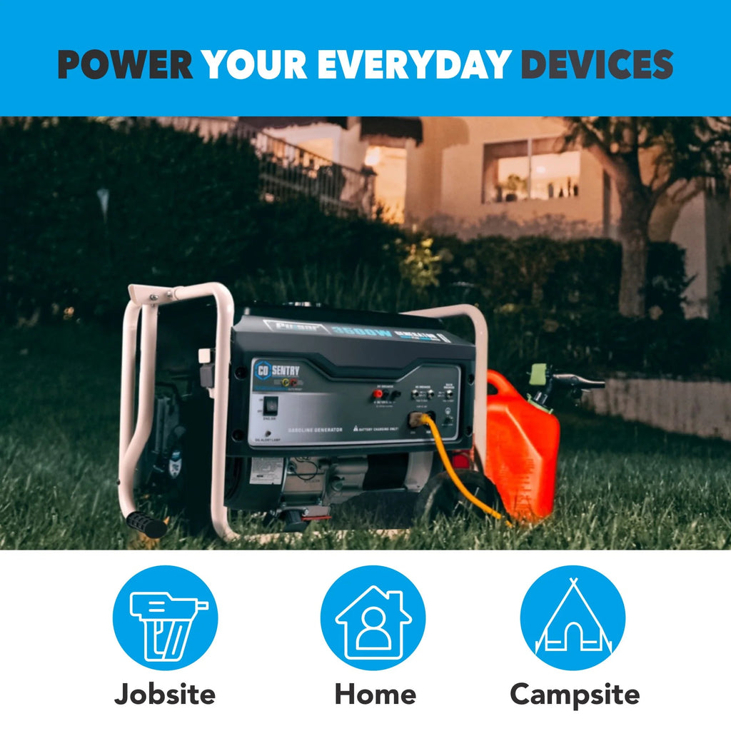 3,500-Watt Gasoline Powered Generator with CO Sentry Y362
