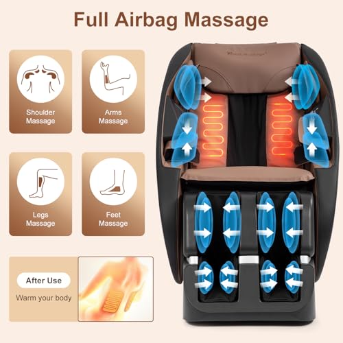 Black Shiatsu Massage Chair with Zero Gravity C2007