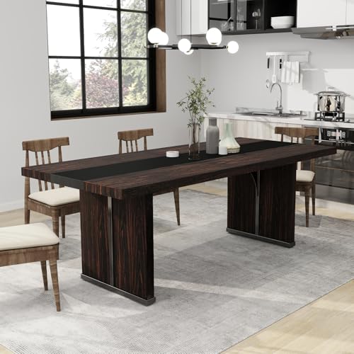 Brown Rectangle Large Wood Dining Table R687781