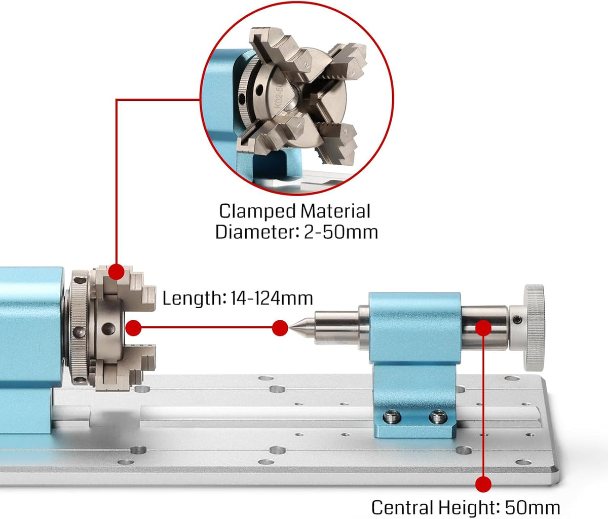CNC Router Machine with 4th Axis Rotary Module Kit H4821