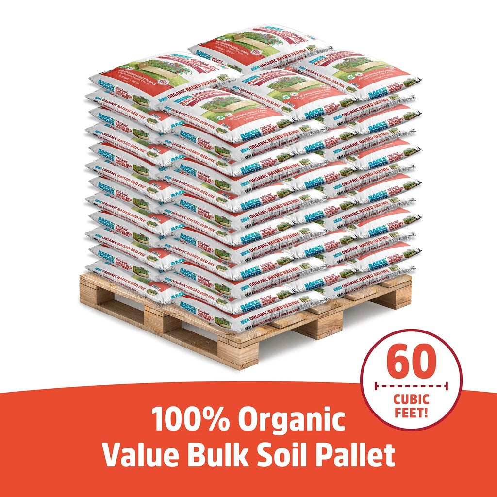 60 1 cu. ft. bags Organic Raised Bed Mix F657993