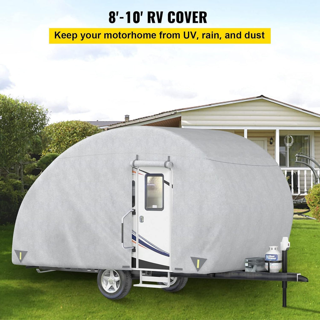 Upgraded Non-Woven 4 Layers Teardrop Trailer Cover with Storage Bag I402497