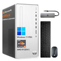 AMD Ryzen 5 Desktop Computer Tower, 32GB RAM 2TB SSD, Windows 11 Pro Y5936