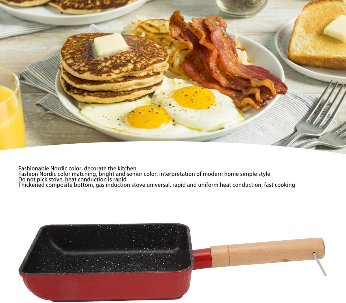 Red Non Stick Mini Frying Pan S310