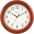 12.5 Inch Cherry Wood Atomic Analog Clock J98422
