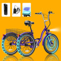 Electric Trike, 7 Speed 24"/26" 3 Wheel Electric Bicycle with 36V 14.5Ah Lithium Battery F45183