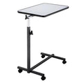 Adjustable Overbed Bedside Table with Wheels Gray L87134