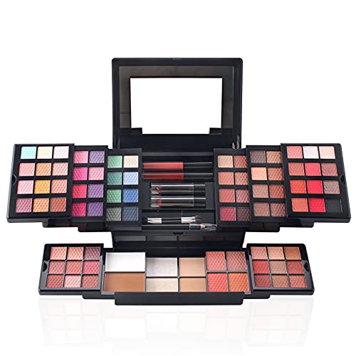All-in-one Makeup Kit with Eyeshadow Palette Lipstick Blush Foundation Concealer Face Powder Mascara Lipgloss Brush T2611