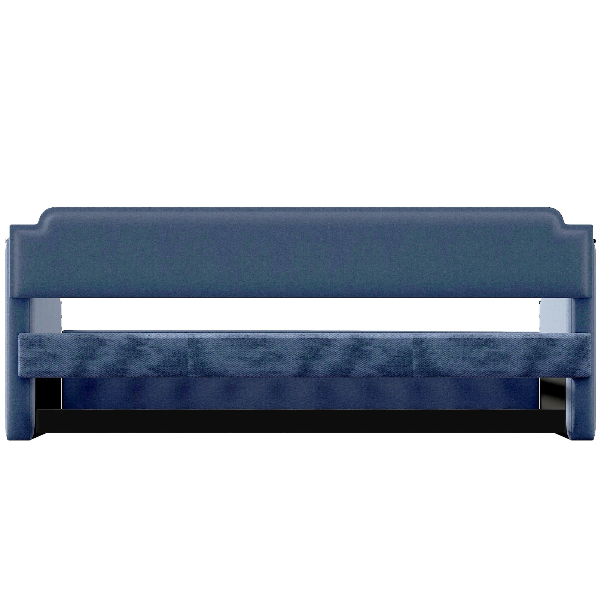 Twin Size Upholstered Daybed with Trundle Blue N327798