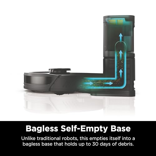 Dark Grey Robot Vacuum with HEPA Self Empty Base V5343