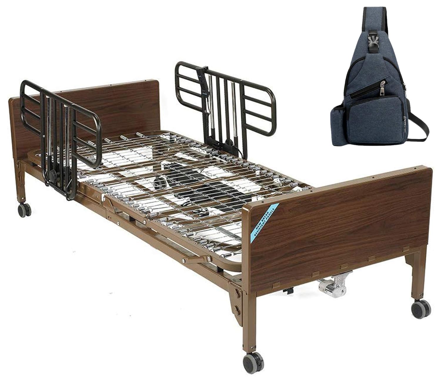 Semi Electric Hospital Bed with Half Rails T940786