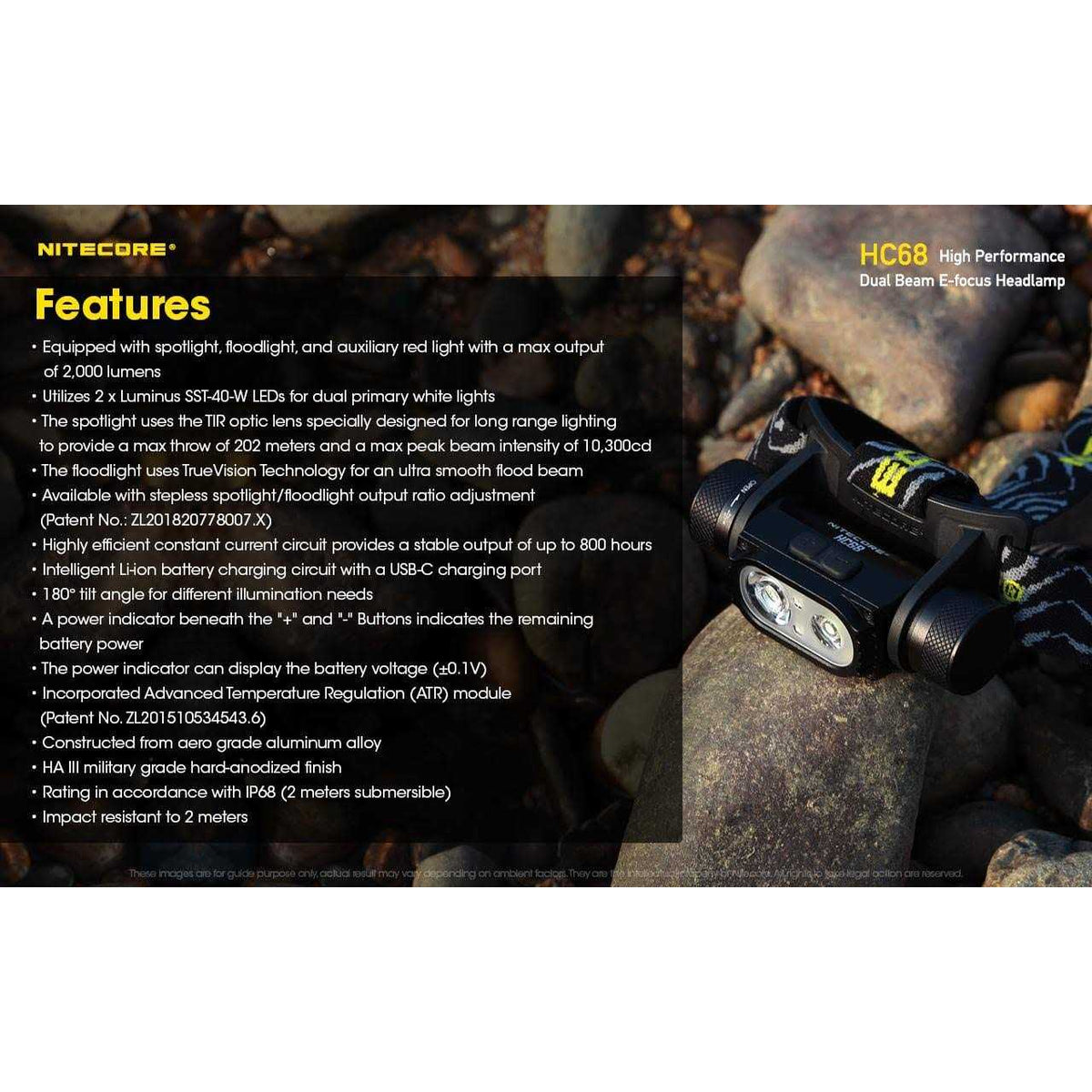 2000 Lumen Rechargeable Focusable Headlamp V171706
