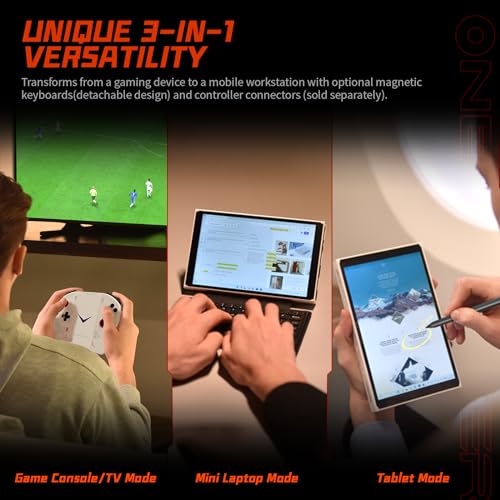 White 2K 8.4" IPS Touchscreen Handheld Console PC with AMD Ryzen 8840U 32GB RAM 1TB SSD V17166