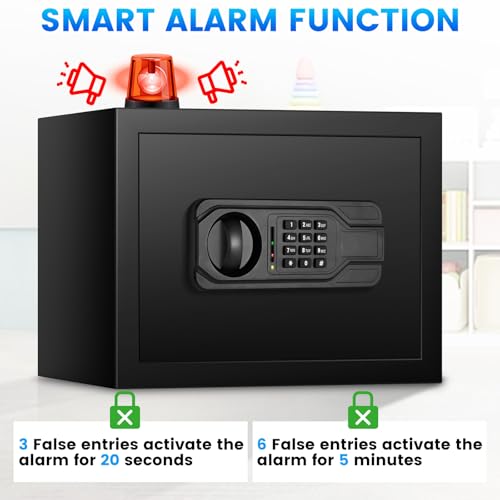 2.5 Cu ft Steel Security Safe with Programmable Keypad Lock V4750