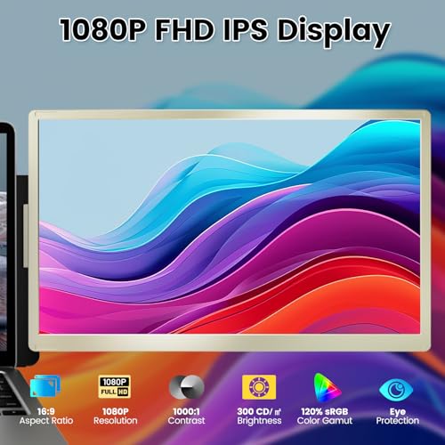 15.6" Portable Monitor with 120% sRGB, FHD IPS & 235° Rotation H30146