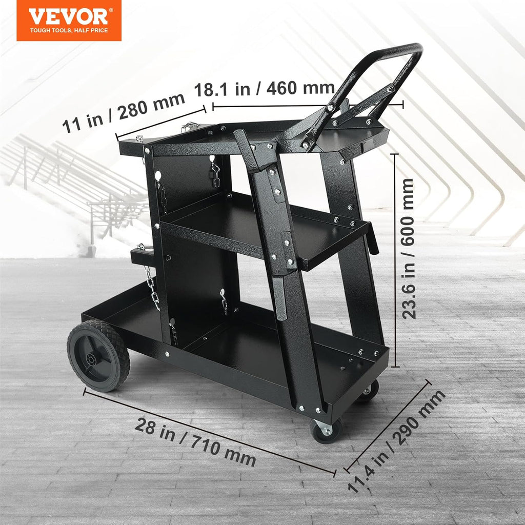 3 in 1 270 Amp MIG TIG Arc Welder with Welding Cart T431527