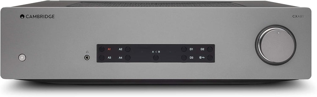 Stereo Two-Channel Amplifier with Bluetooth and Built-in DAC - 80 Watts Per Channel (Lunar Grey) G4481