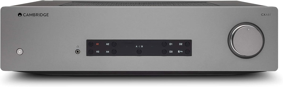 Stereo Two-Channel Amplifier with Bluetooth and Built-in DAC - 80 Watts Per Channel (Lunar Grey) G4481