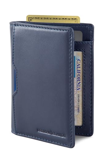 Slim Leather RFID Blocking Minimalist Card Front Pocket Bifold Travel Wallet H99990