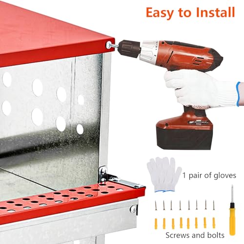 6 Compartment Metal Chicken Nesting Boxes V729816