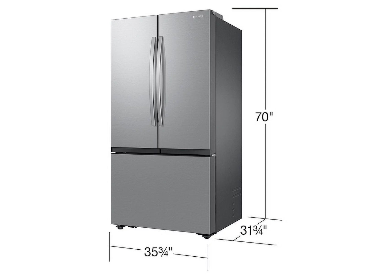 27 cf French Door Refrigerator Counter Depth Dual Ice Maker Stainless Steel G66149
