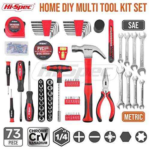 67Pc Metric Auto Mechanic Tool Set with Tool Box Storage Case L437