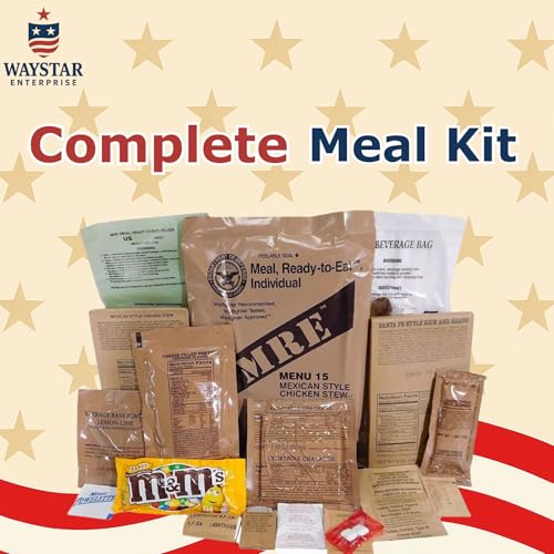 4 Pack MRE Meals Ready to Eat with Heaters E55331