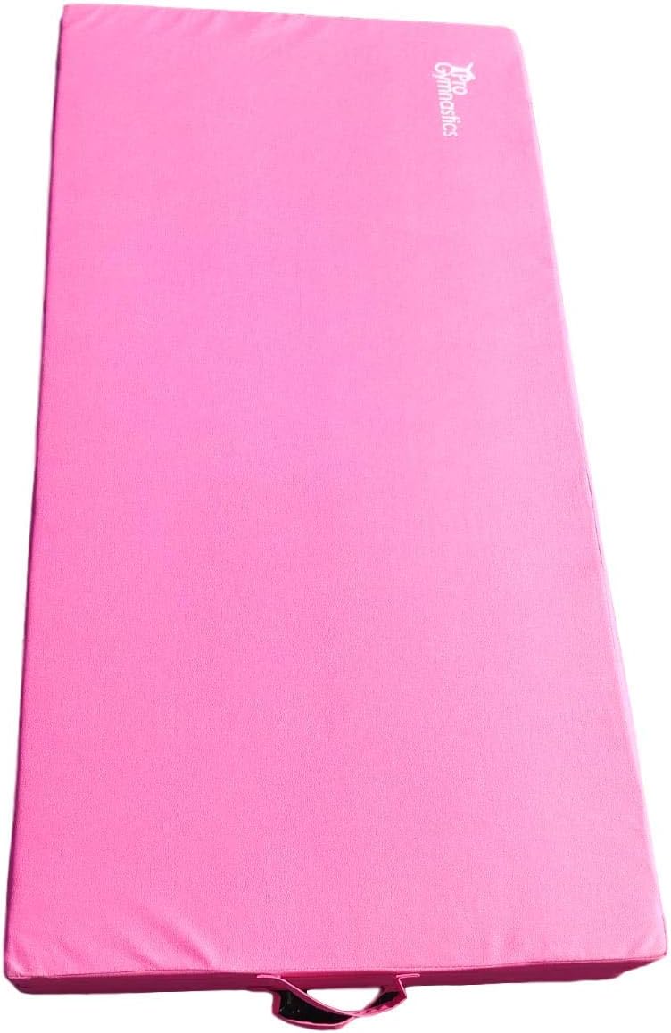 Extra Thick High Density Anti-Tear Gymnastics Gym Folding Exercise Mats (Pink) G22036