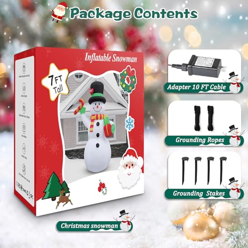 10 FT Christmas Inflatable Santa Claus with LED Lights A5738