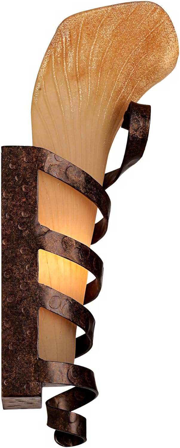 Set of 2 Rust Wall Light Sconces R680541