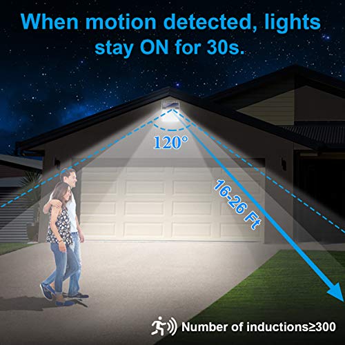 78 LED Solar Motion Sensor Security Light, 4 Pack X49916