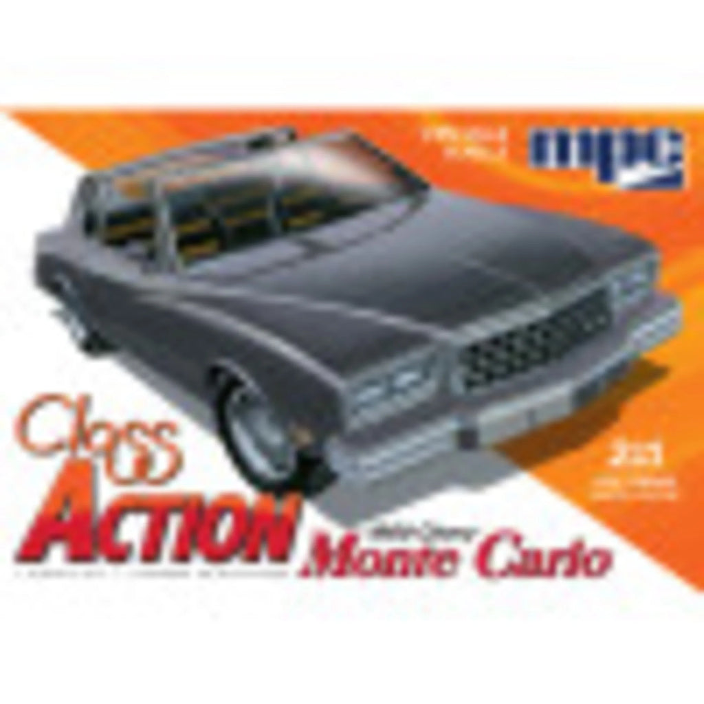 1:25 Scale Model Kit - 1980 Chevy Monte Carlo - 110 Parts, Unpainted Replica M607