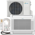 12,000 BTU Floor Console Mini Split AC/Heating System, White C382