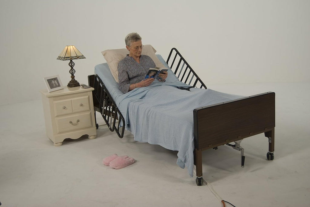 Semi Electric Hospital Bed with Half Rails T940786