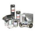 4" Horizontal Stainless Steel Water Heater Vent Kit W219