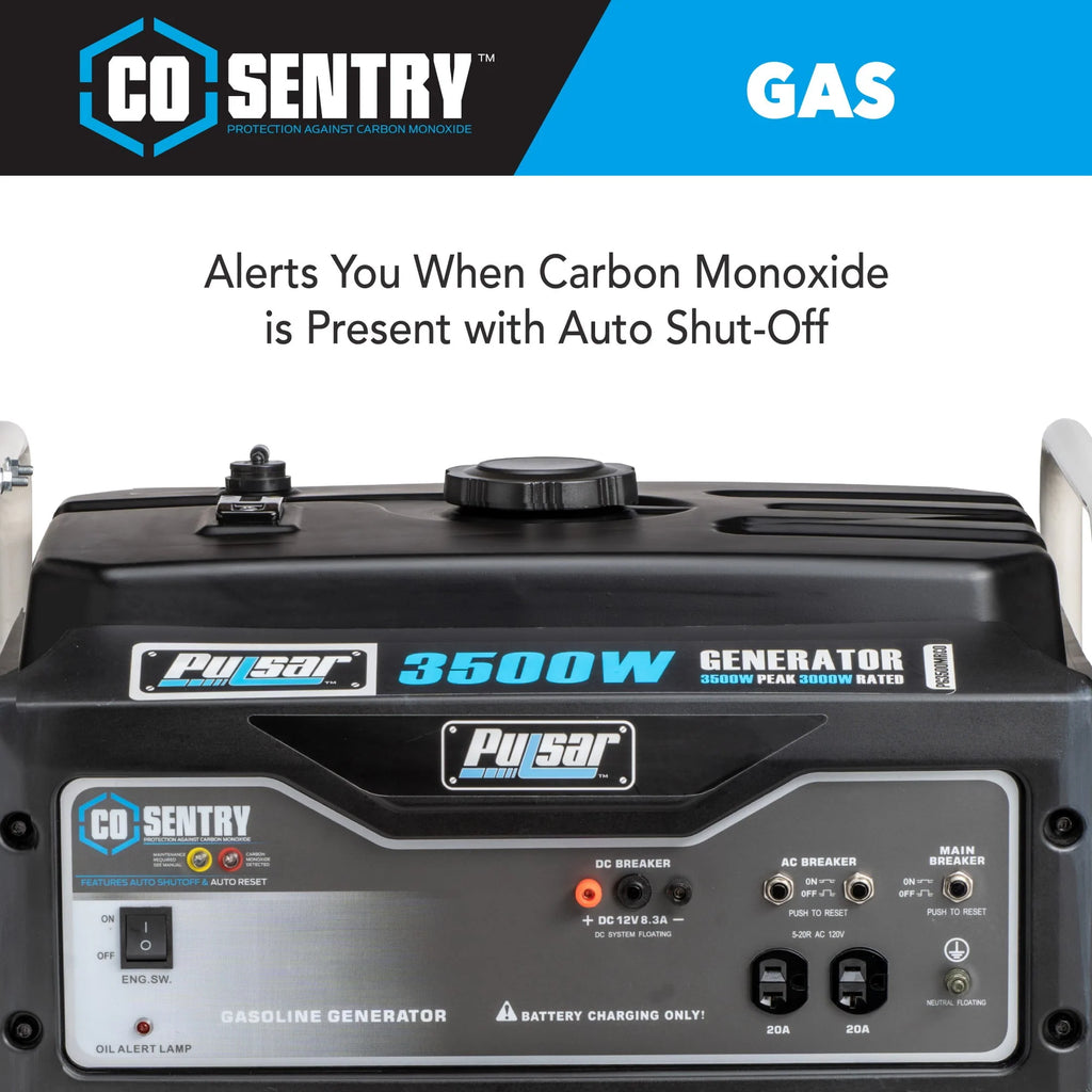 3,500-Watt Gasoline Powered Generator with CO Sentry Y362