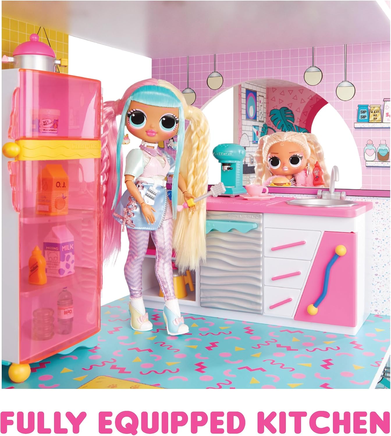 OMG Fashion House Playset with 85+ Surprises and Real Wood K231294