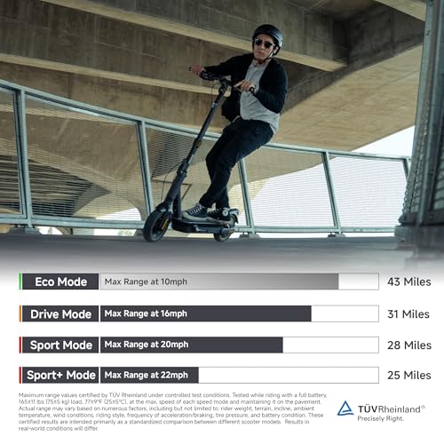 Electric Kick Scooter with Dual Suspension C624