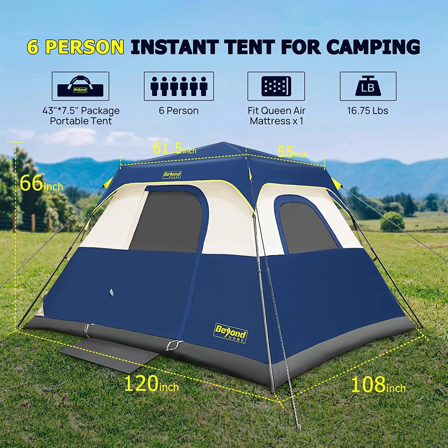 4-Person Camping Tent I5941
