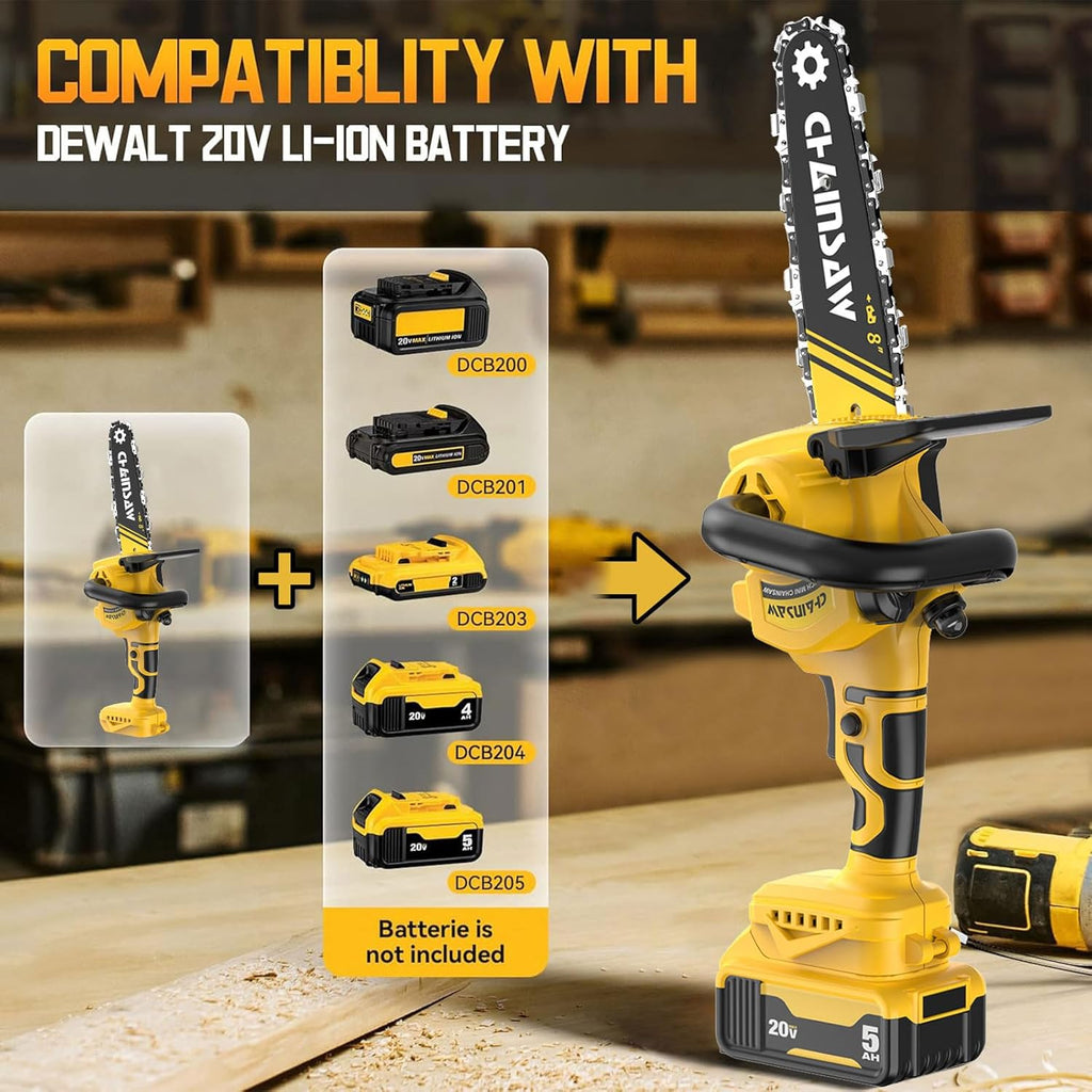 Mini Chainsaw 8 Inch Brushless Cordless Pruning Chainsaw A8720