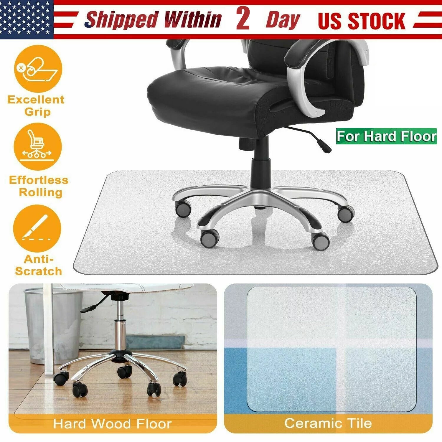 48" x 36" Office Chair Mat U482