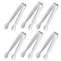 6PCS 4.25Inch Stainless Steel Small Tongs K485346