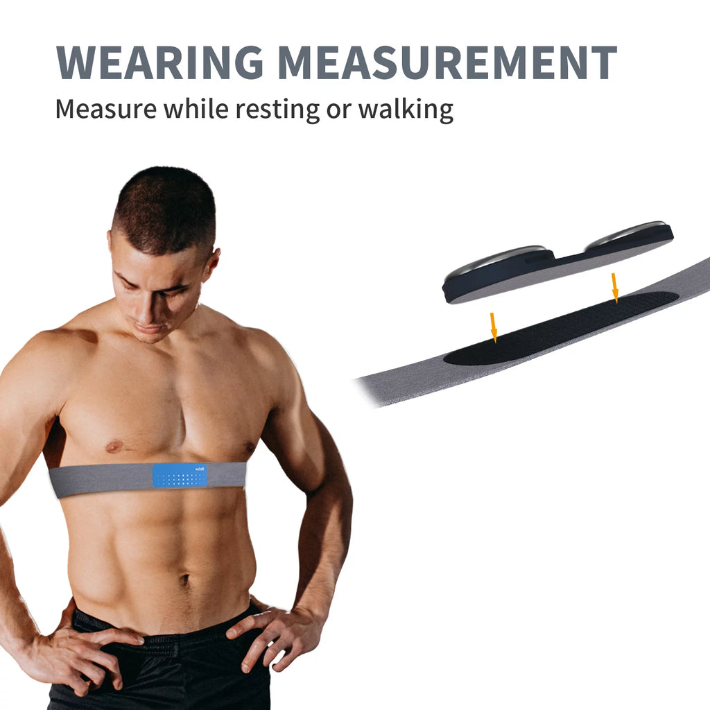 Portable Heart Rate Monitor with Chest Strap W454