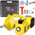 5 Ton 12V Electric Car Jack with E-Impact Wrench, Tire Inflator Pump and LED Light A124