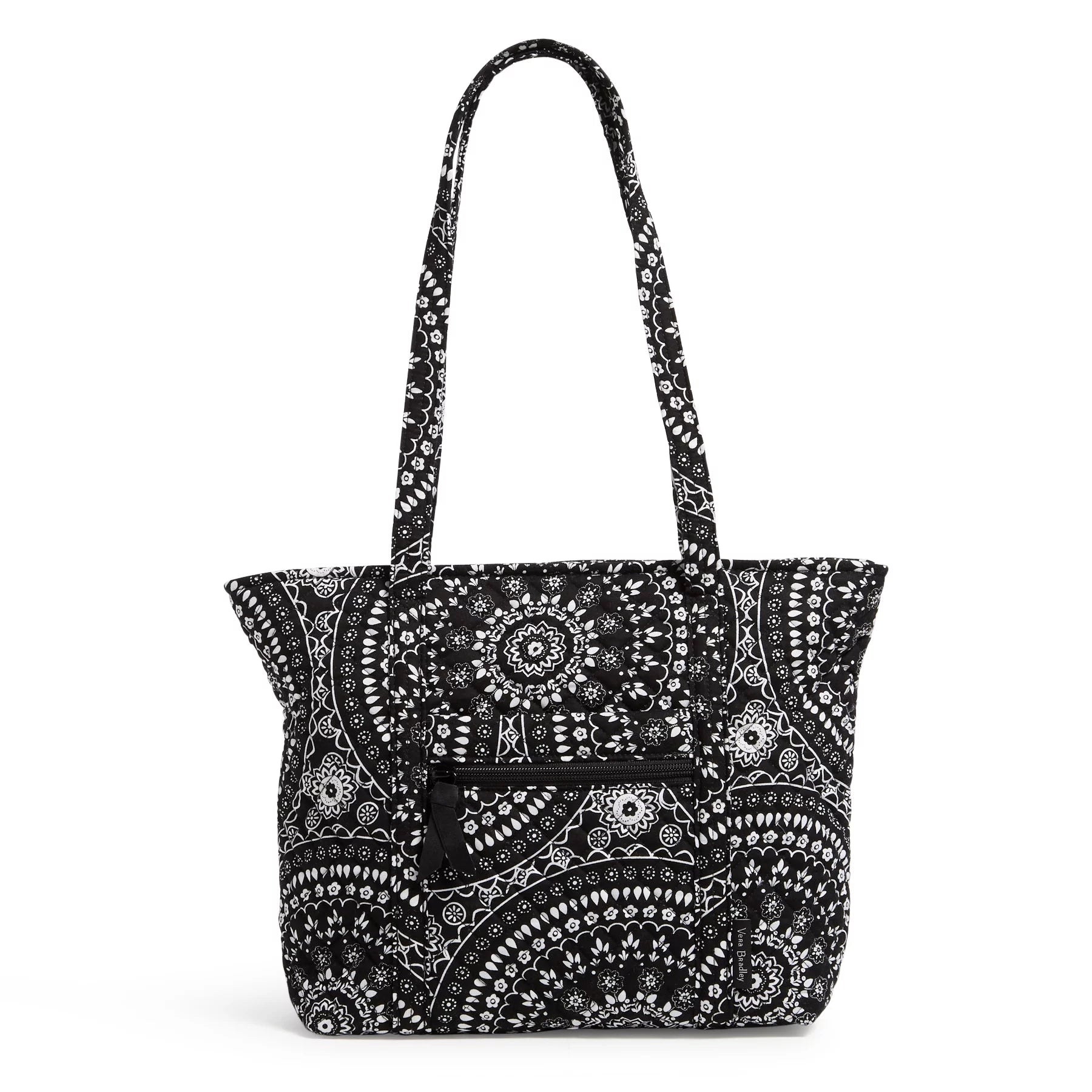 Black Bandana Medallion Recycled Cotton Small Tote Bag X9628