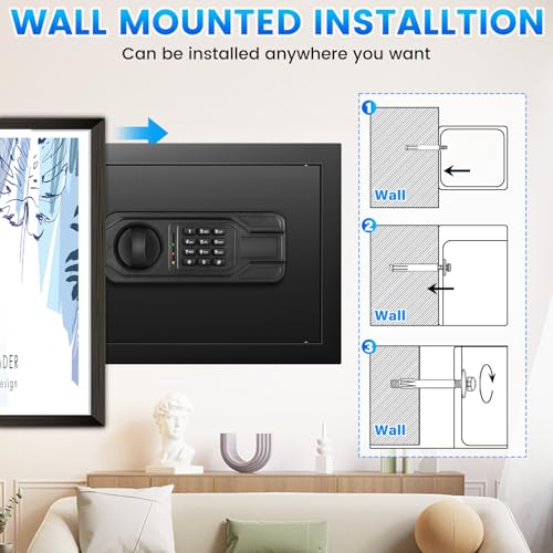 2.5 Cu ft Steel Security Safe with Programmable Keypad Lock V4750