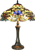 2 Light Dragonfly Table Lamp 17" Shade Q559