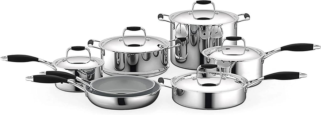 16-Piece Non-Stick Ceramic Cookware Set with Nylon Utensils D882